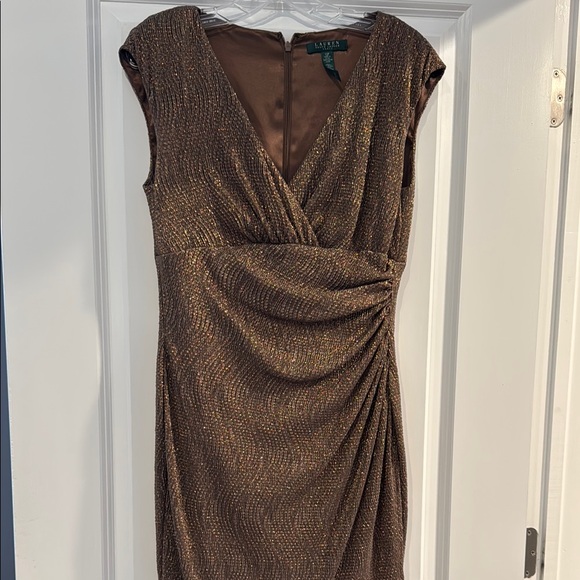 Lauren Ralph Lauren Brown Dress. - Picture 1 of 4